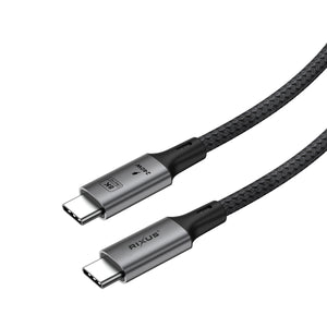 Rixus RXUC02 USB-C 4.0 zu USB-C Kabel 1.8m 240W Grau