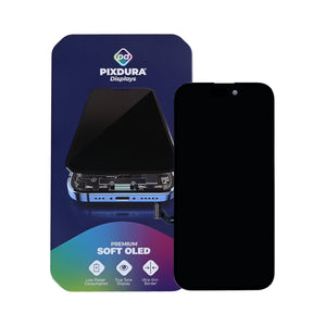 PIXDURA For Apple iPhone 15 Display And Digitizer Soft-OLED Premium (IC Removable) (60Hz)