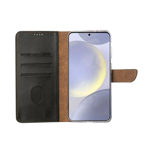 Rixus Bücherregal für Samsung Galaxy S25 Plus Schwarz