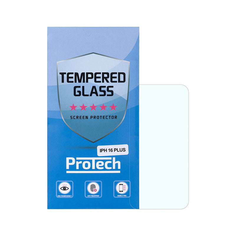 Für iPhone 16 Plus gehärtetes Glas 2.5D