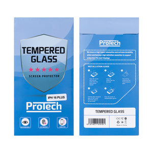 Für iPhone 16 Plus gehärtetes Glas 2.5D