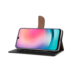 Rixus Bücherregal für Samsung Galaxy A26, A17 Schwarz