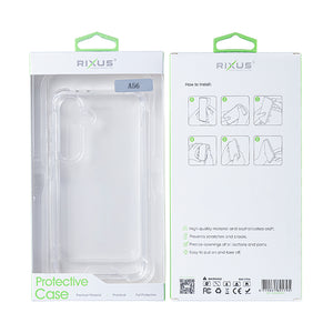 Rixus Anti-Burst Gehäuse für Samsung Galaxy A56 Transparent