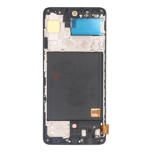 Samsung Galaxy A51 A515F Display und Digitizer mit Rahmen Schwarz Soft-OLED