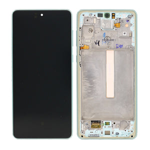 Samsung Galaxy A73 5G A736 Display und Digitizer mit Rahmen Mint Service Pack