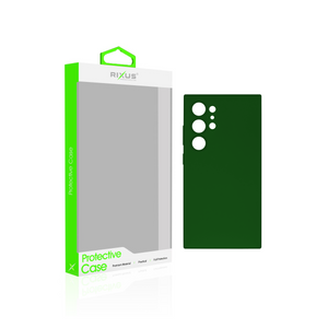 Rixus Soft TPU Handytasche für Samsung Galaxy S24 Ultra Dunkelgrün