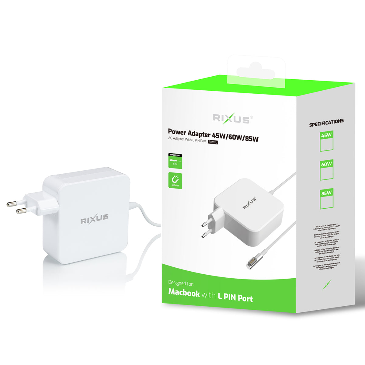 Rixus RXMCL 60W Ladegerät für Macbook L Tipp