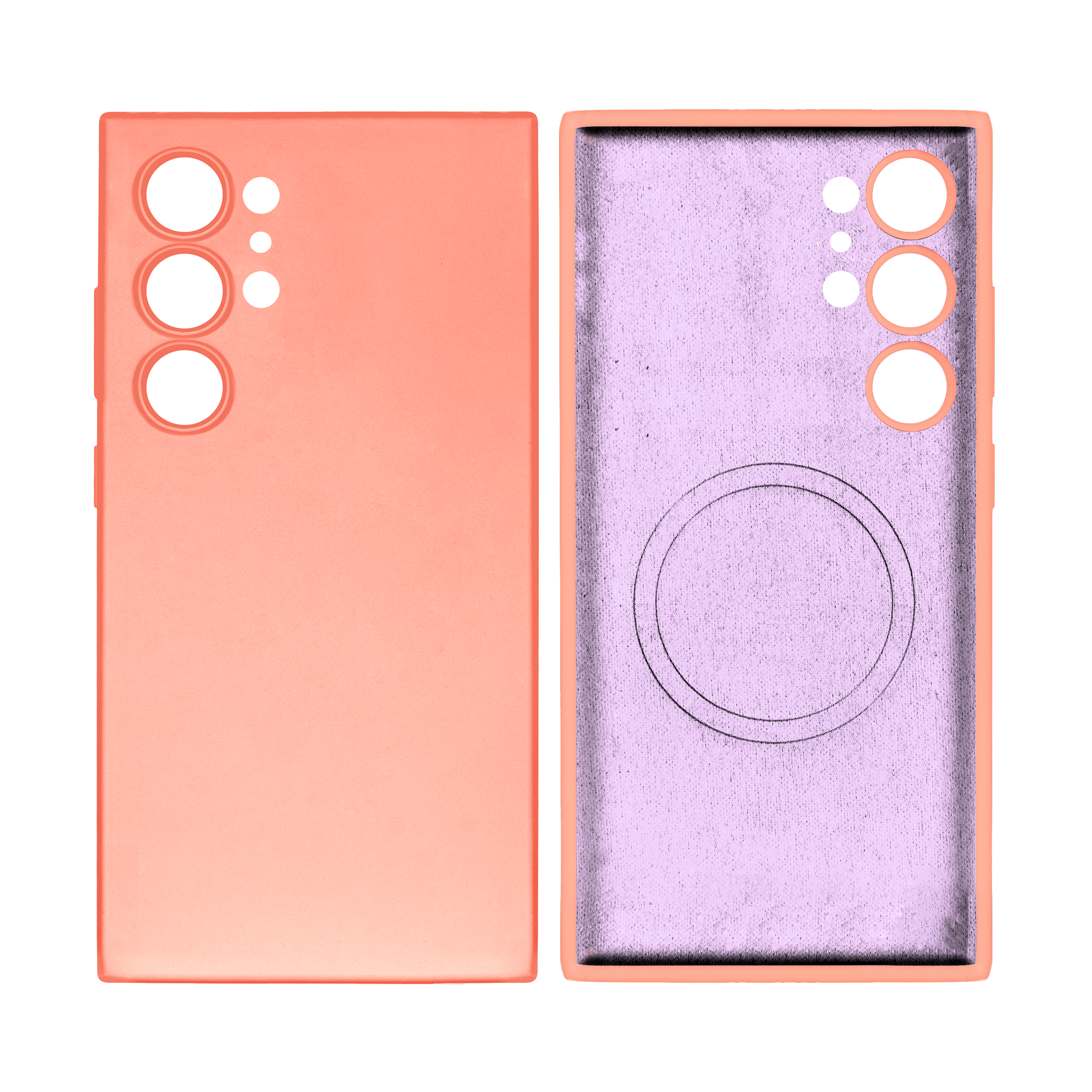 Rixus Soft TPU Handyhülle mit MagSafe für Samsung Galaxy S24 Ultra Pink