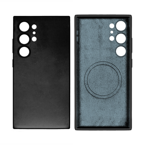 Rixus Soft TPU Phone Case With MagSafe Compatible For Samsung Galaxy S24 Ultra Black