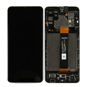 Samsung Galaxy A32 5G A326B Display und Digitizer mit Rahmen Schwarz Service Pack