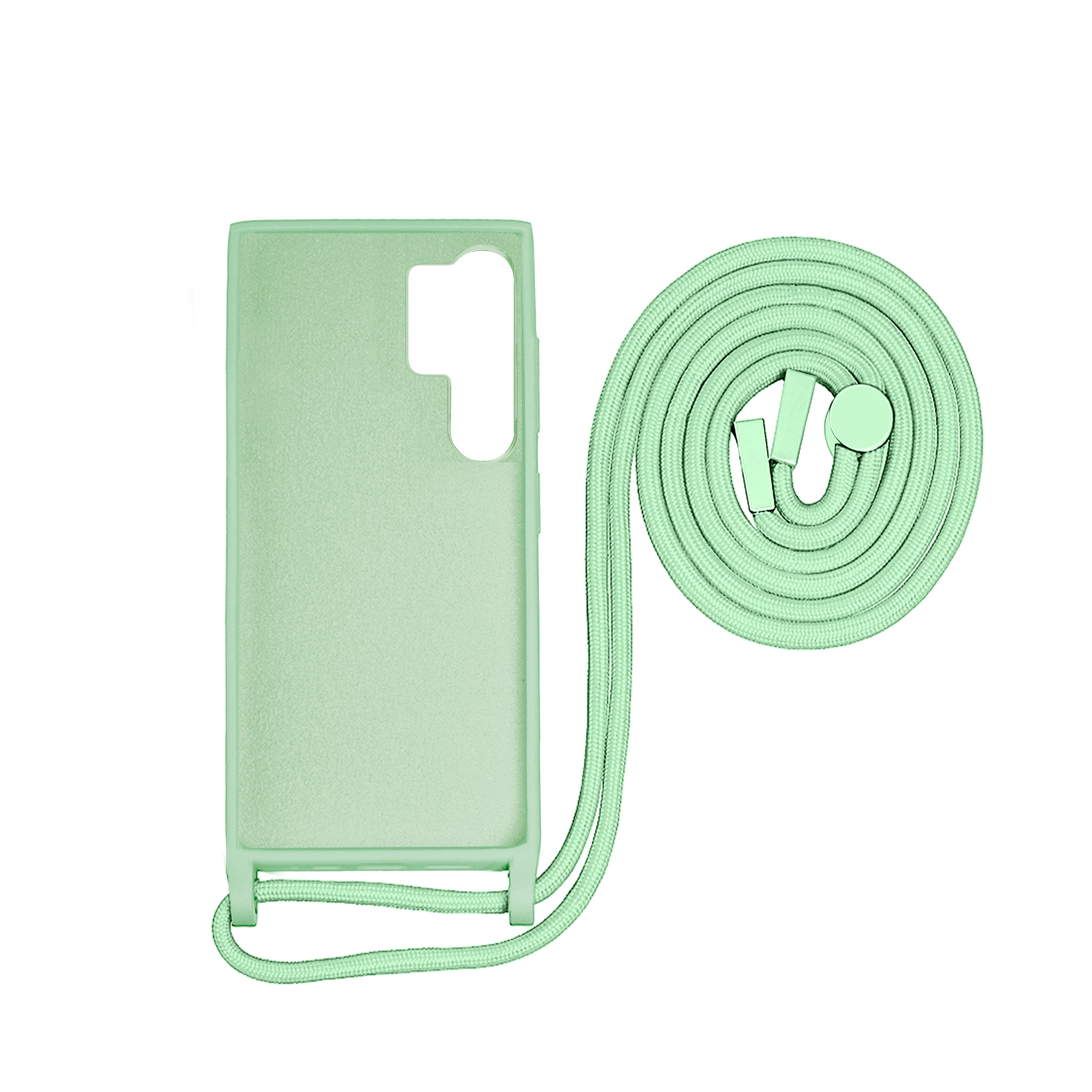 Rixus TPU Halskette Cord Abdeckung für Samsung Galaxy S24 Ultra Matcha