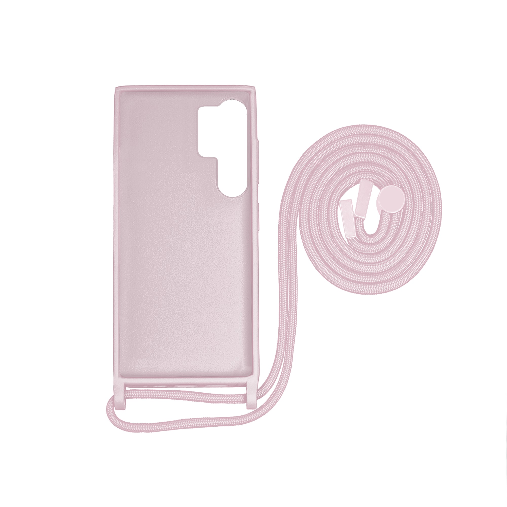 Rixus TPU Halskette Schnur Abdeckung für Samsung Galaxy S24 Ultra Pink