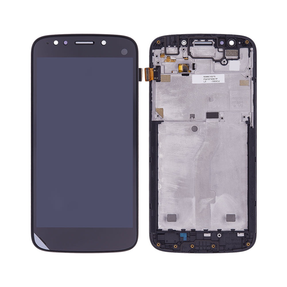 Motorola Moto E5 Play Display und Digitizer mit Rahmen schwarz OEM