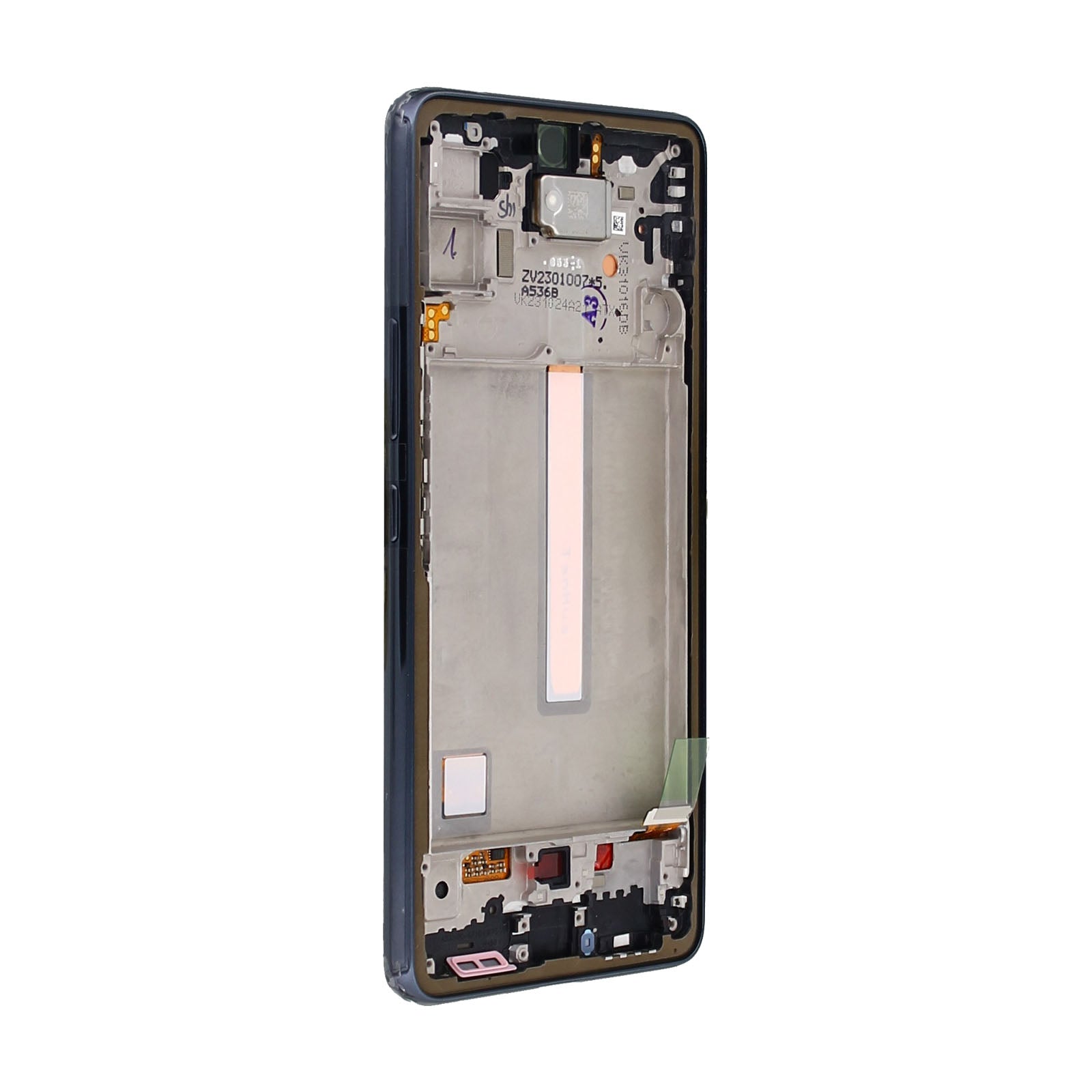 Samsung Galaxy A53 5G A536B Display und Digitizer mit Rahmen Schwarz Service Pack