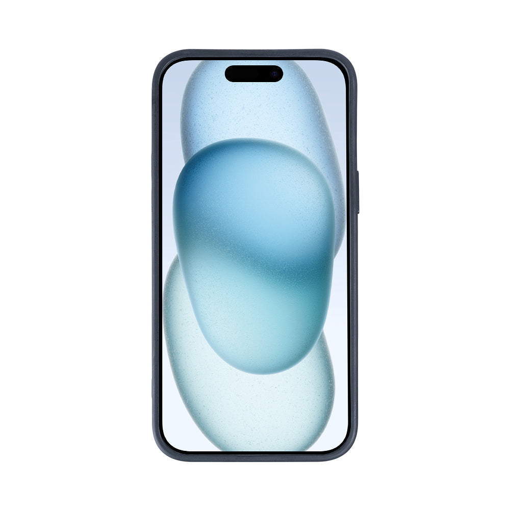 Rixus Classic 04 Tasche mit MagSafe For Apple iPhone 15 Plus Schwarz