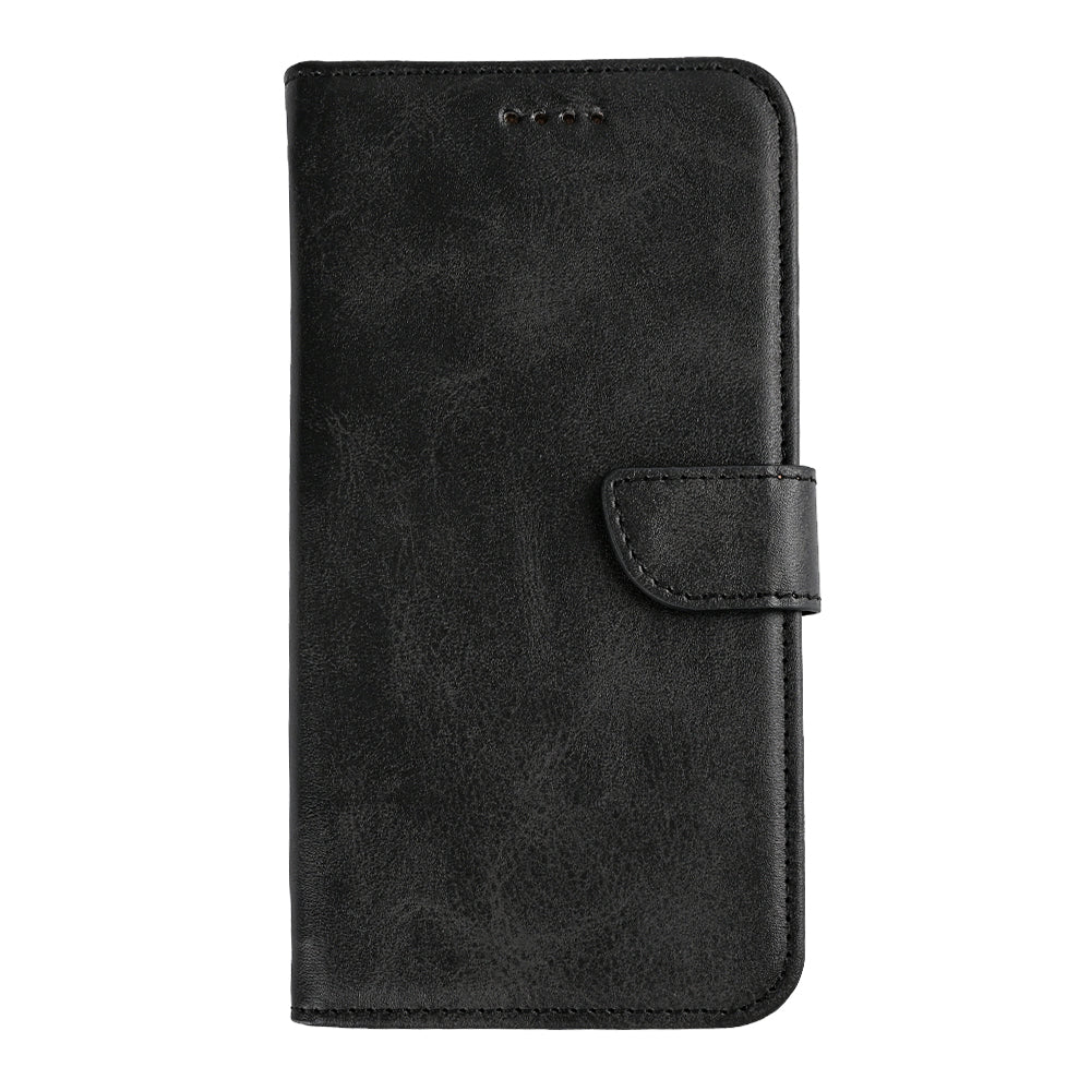 Rixus Bücherregal für Samsung Galaxy S25 Edge Schwarz