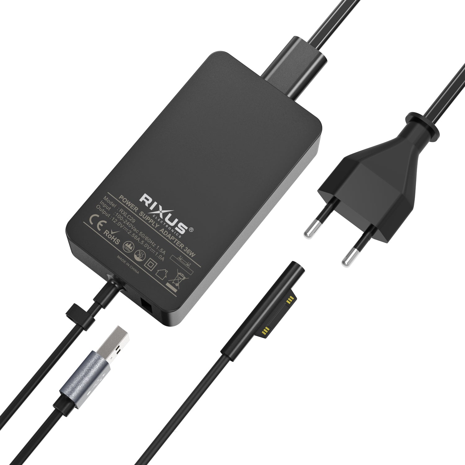 Rixus RXLC29 Microsoft Surface Ladegerät 36W