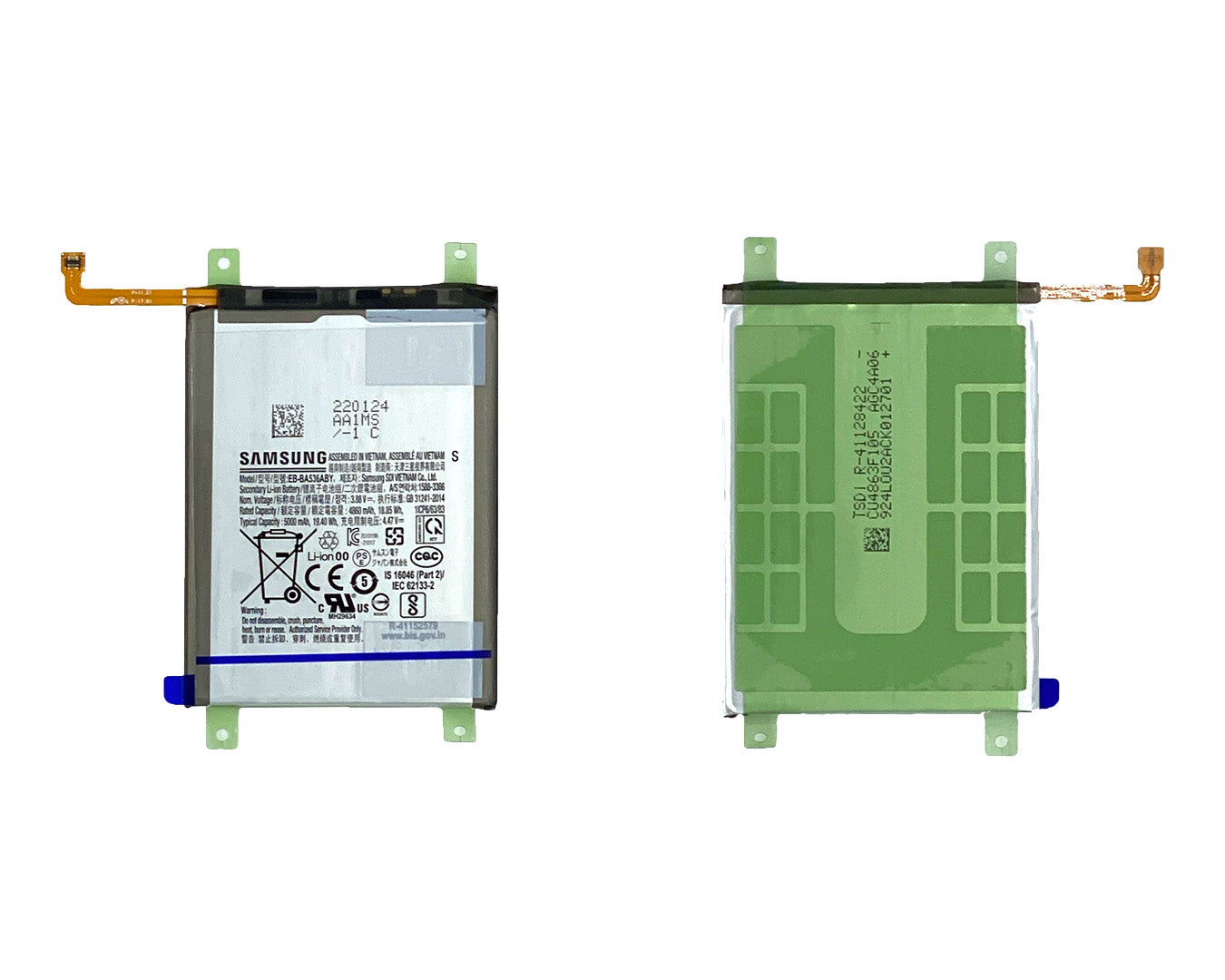 Samsung Galaxy A33 5G A336, A53 5G A536 Batterie EB-BA536ABY, EB-BA336ABY Original