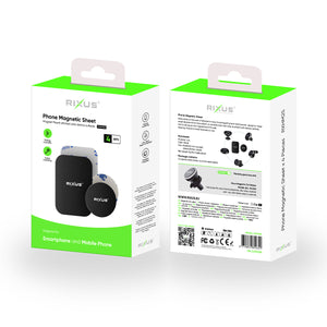 Rixus RXHM25 Feuille magnétique pour téléphone 4 jeux noir