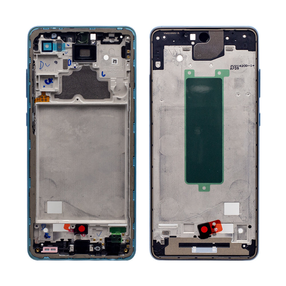 Samsung Galaxy A72 A725F Cadre central bleu OEM