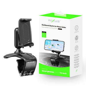 Rixus RXHW62 Support de navigation pour téléphone au tableau de bord pour véhicules automobiles Noir