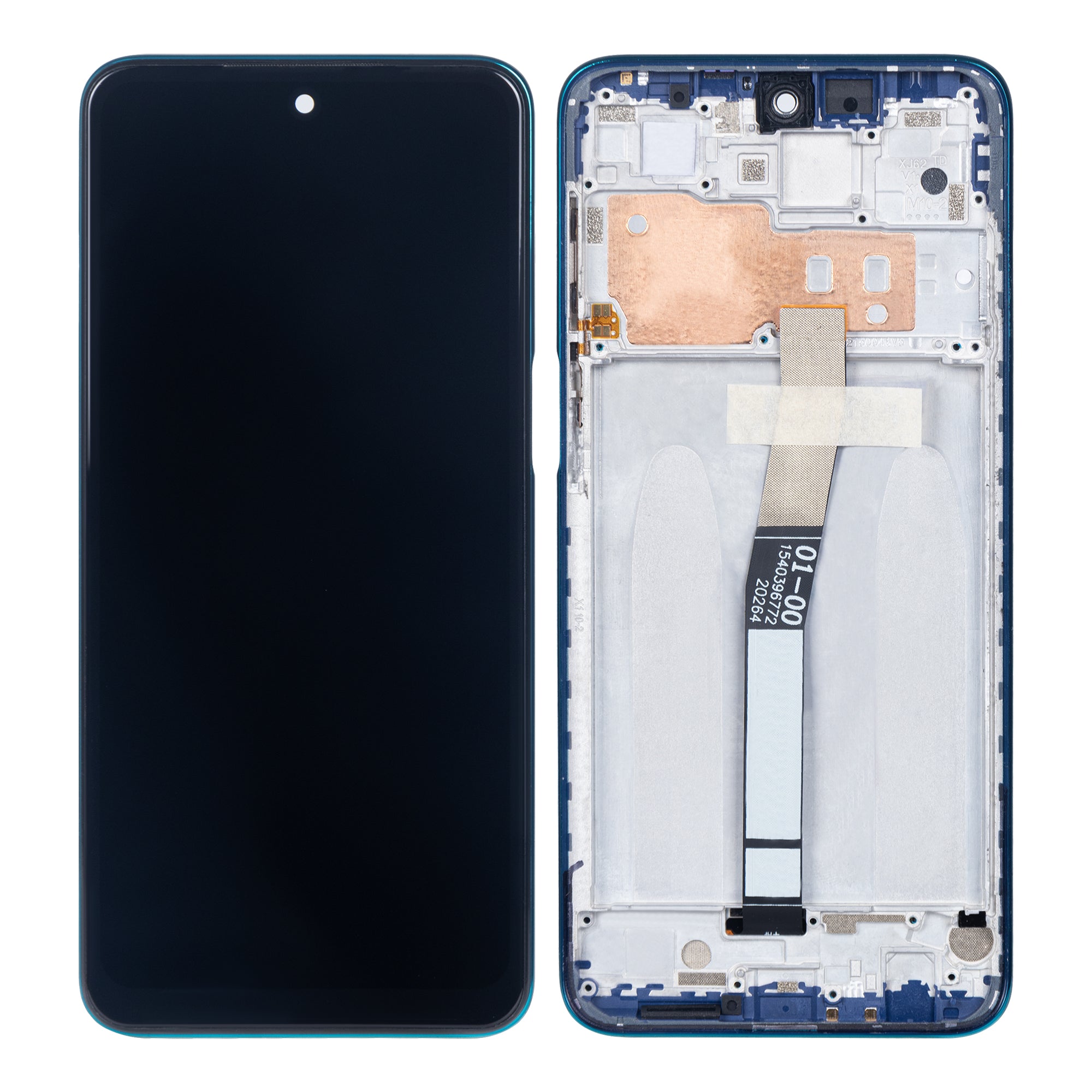 Xiaomi Redmi Note 10 Lite Ecran et numériseur avec cadre Aurora Blue OEM