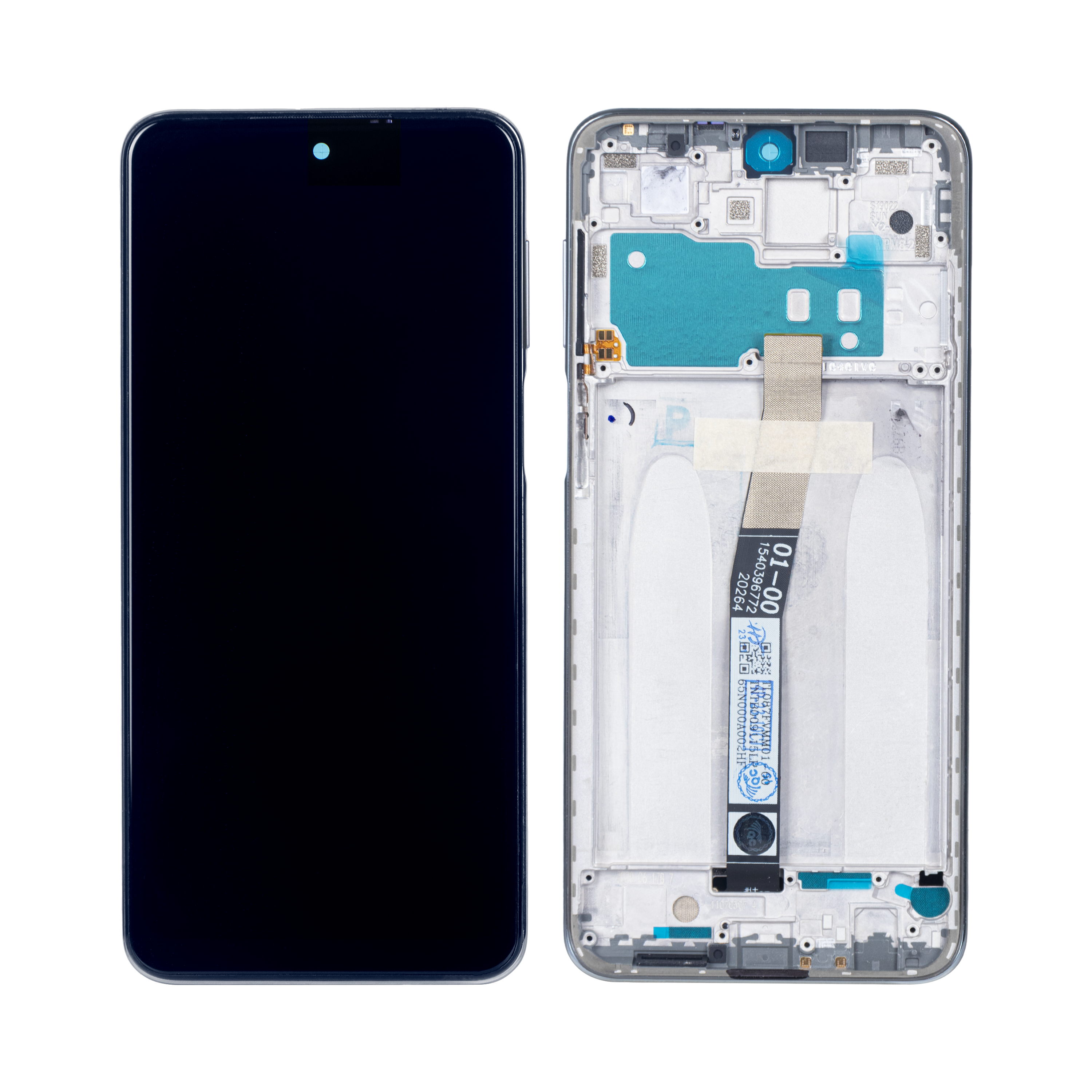 Xiaomi Redmi Note 10 Lite Ecran et Digitizer Avec Cadre Blanc Glacier OEM