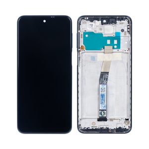 Xiaomi Redmi Note 10 Lite Écran et numériseur avec cadre noir interstellaire OEM