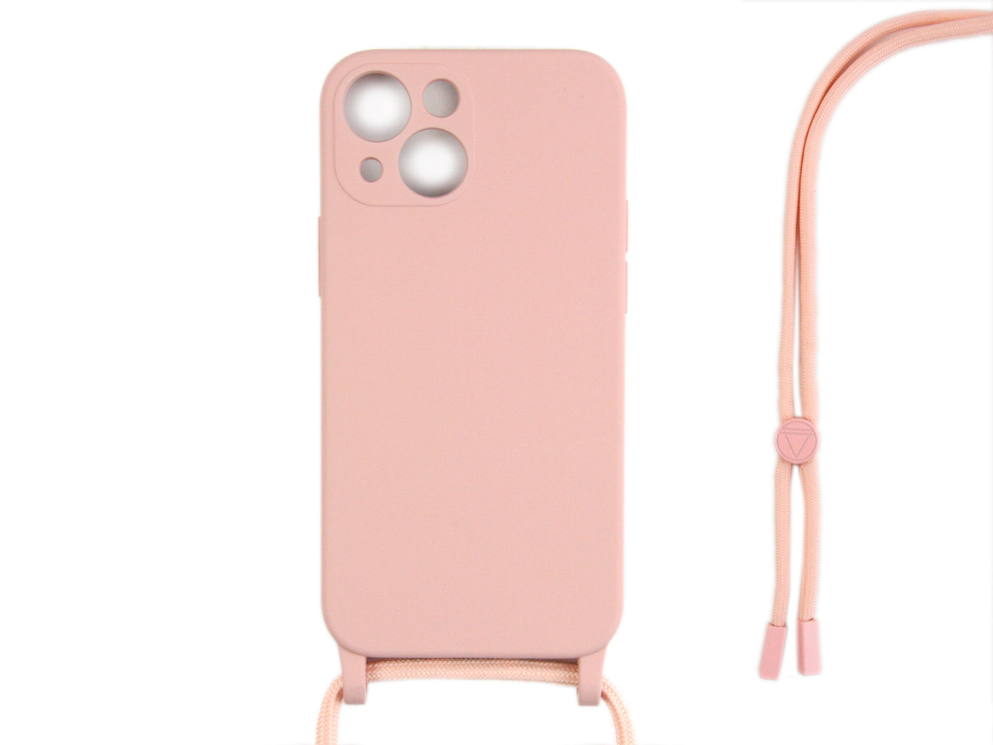 Rixus TPU Necklace Cord Cover For Apple iPhone 14 Rose
