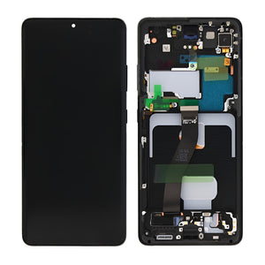 Samsung Galaxy S21 Ultra 5G G998B Écran et numériseur avec cadre Phantom Black Service Pack