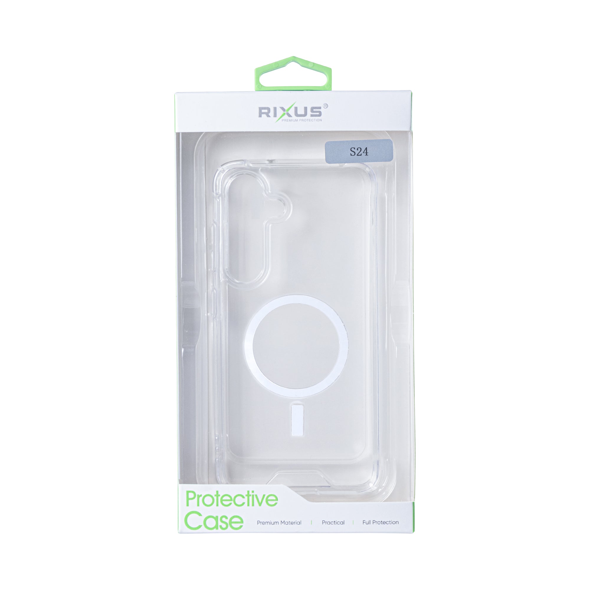 Rixus Magnetic Clear Case pour Samsung Galaxy S24 5G