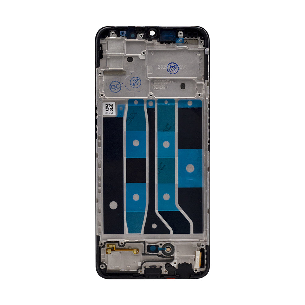 Écran et numériseur Oppo F17 avec cadre noir cosmique OEM