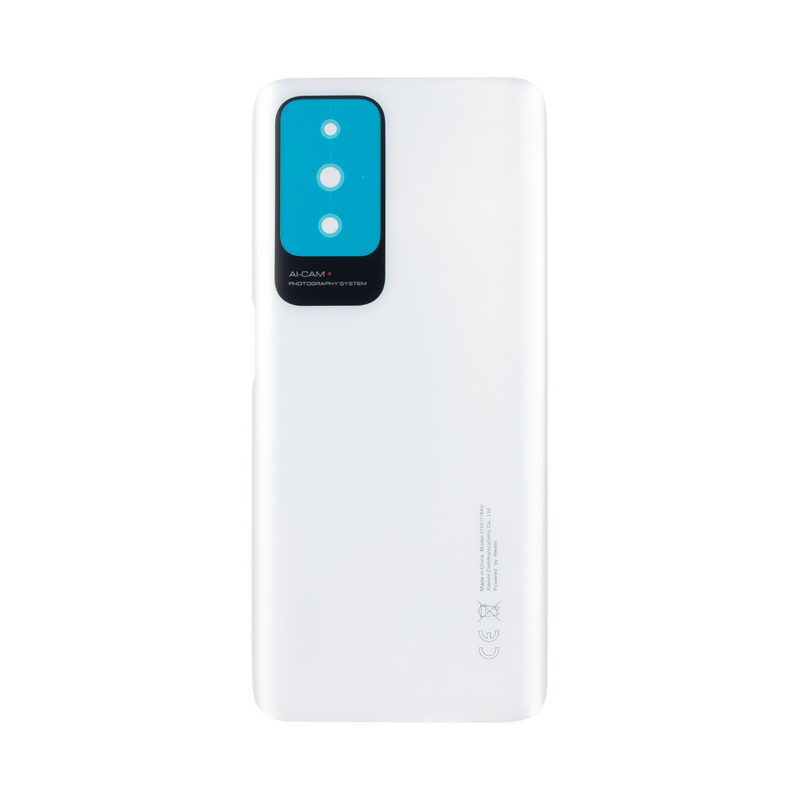 Coque arrière Xiaomi Redmi 10 sans objectif, blanc galet, OEM