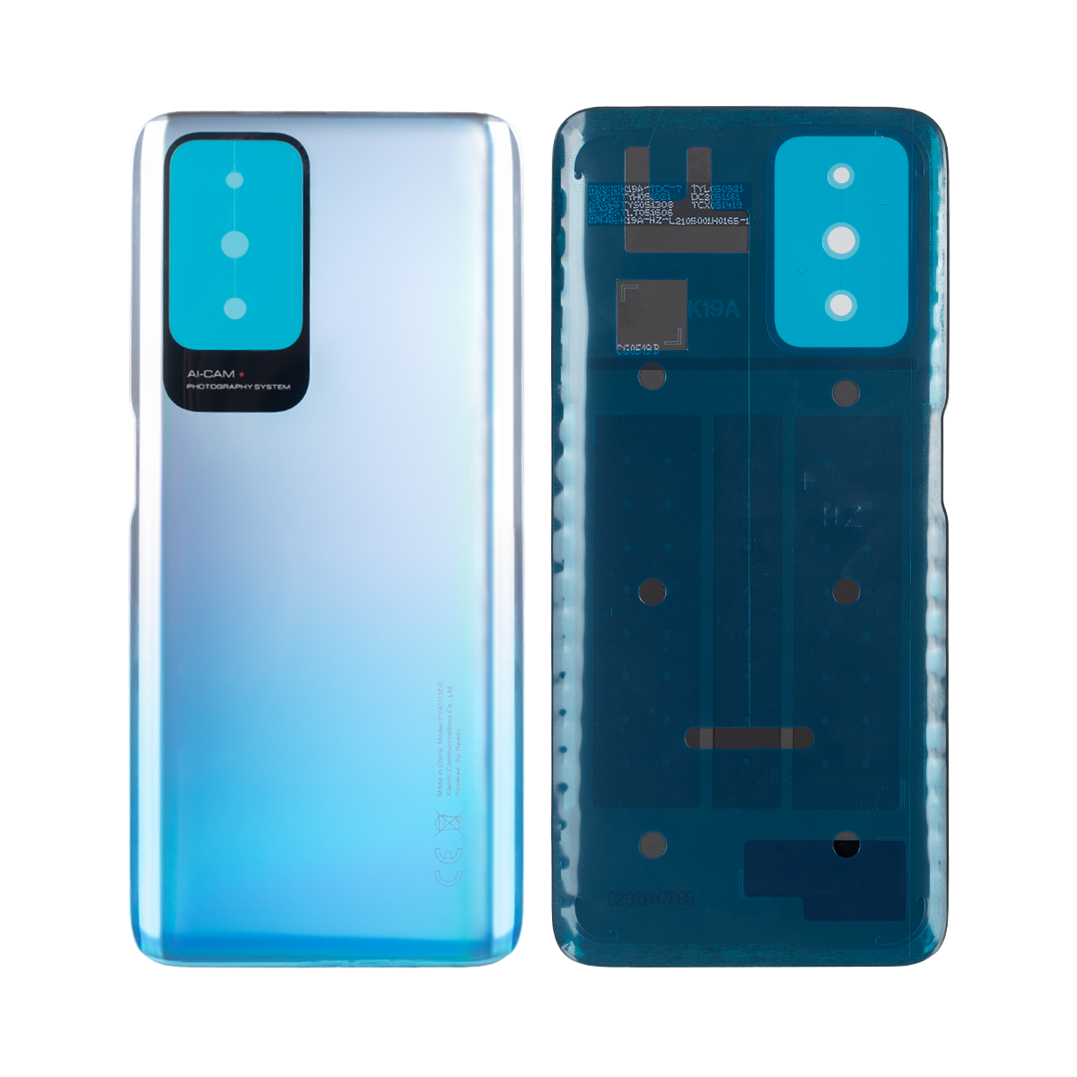 Coque arrière Xiaomi Redmi 10 sans objectif bleu marine OEM