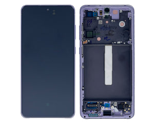 Samsung Galaxy S21 FE G990B Écran et numériseur avec cadre Lavender Service Pack