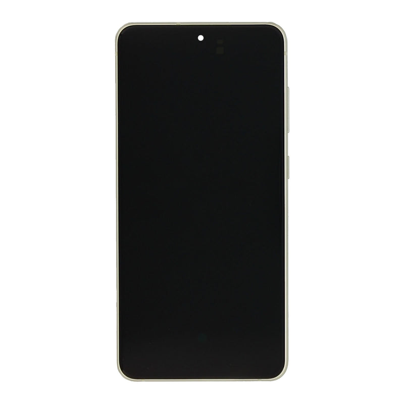 Écran et numériseur Samsung Galaxy S21 FE G990B avec cadre Olive Service Pack