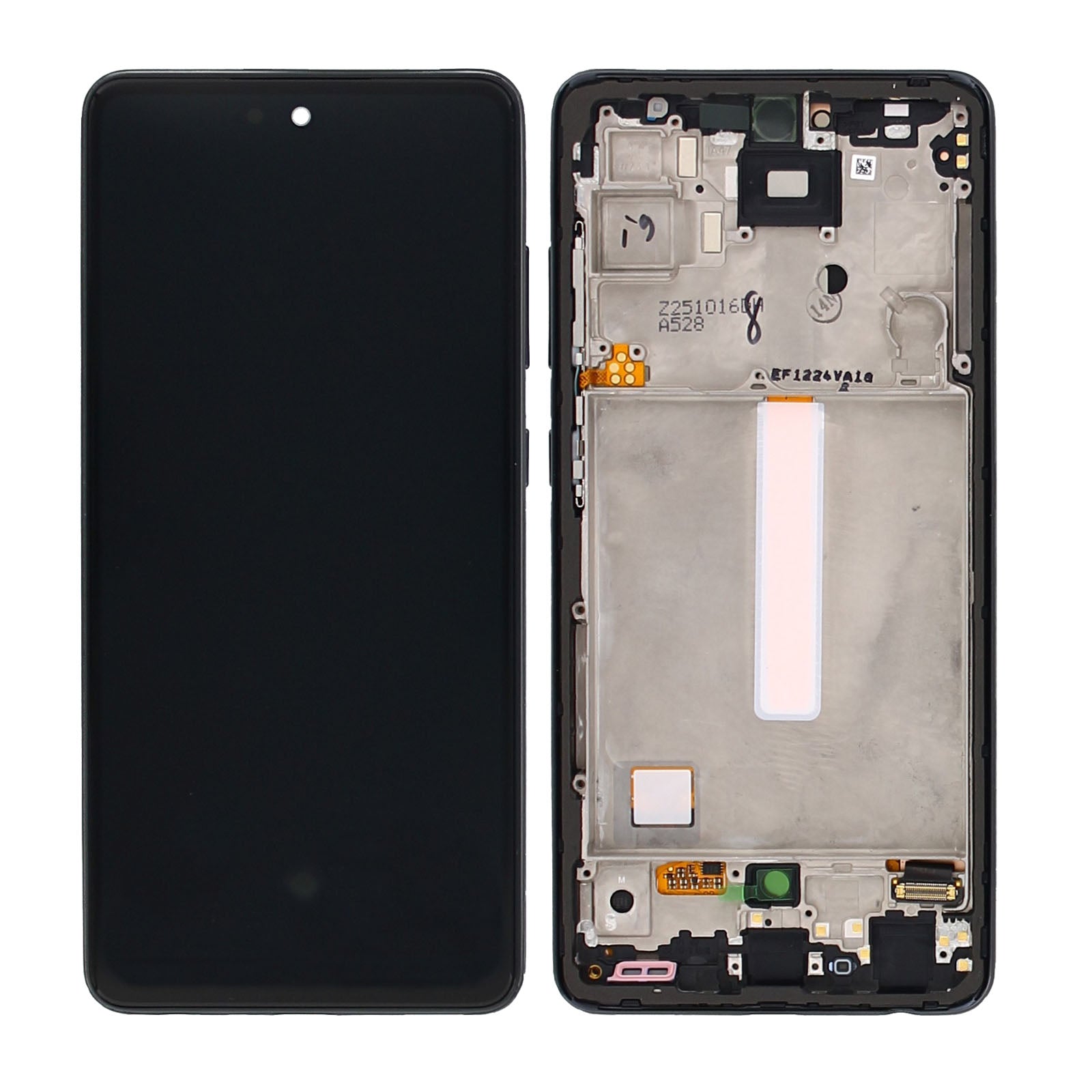 Samsung Galaxy A52 A525F, A52 5G A526B, A52s 5G A528B Display And Digitizer With Frame Awesome Black Service Pack