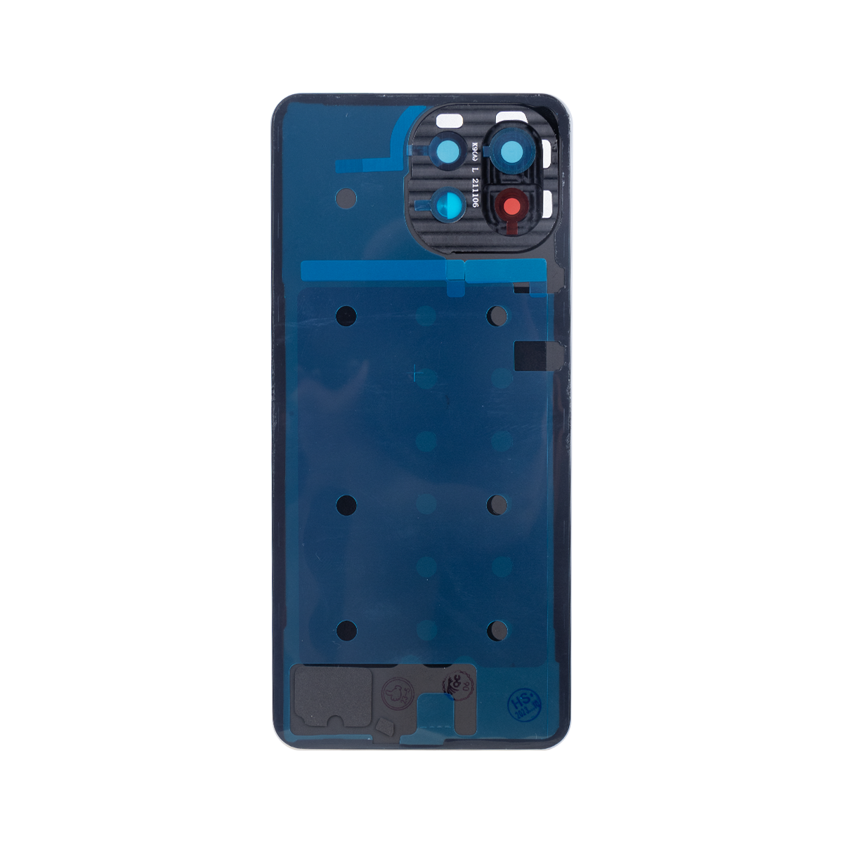 Coque arrière Xiaomi Mi 11 Lite avec objectif rose pêche OEM