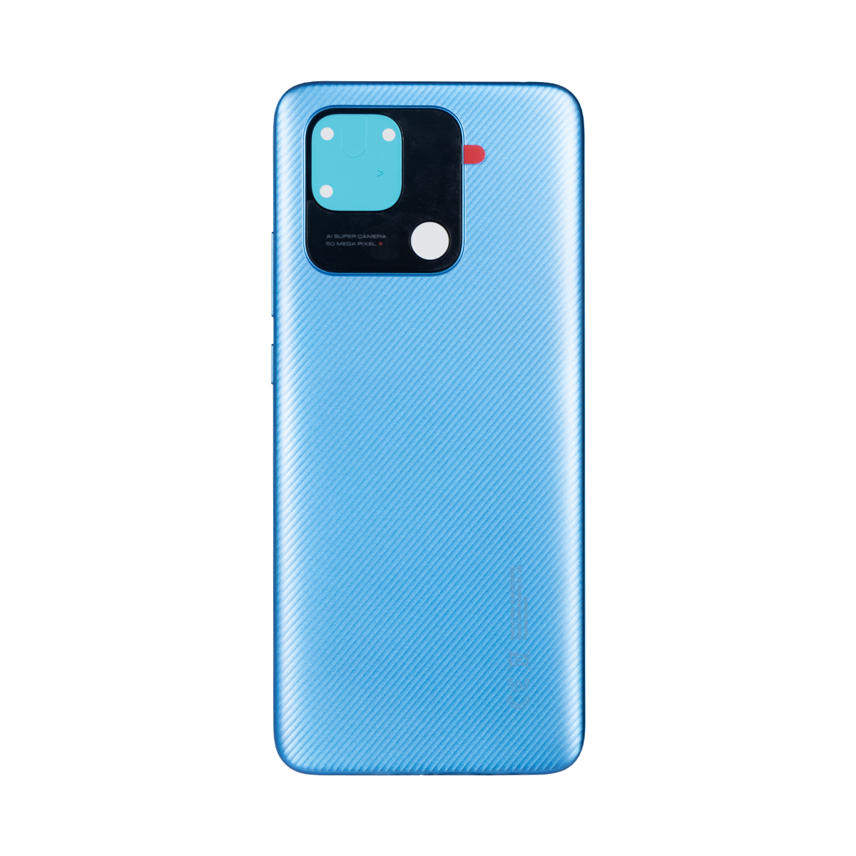 Coque arrière Xiaomi Redmi 10C sans objectif, bleu océan, OEM