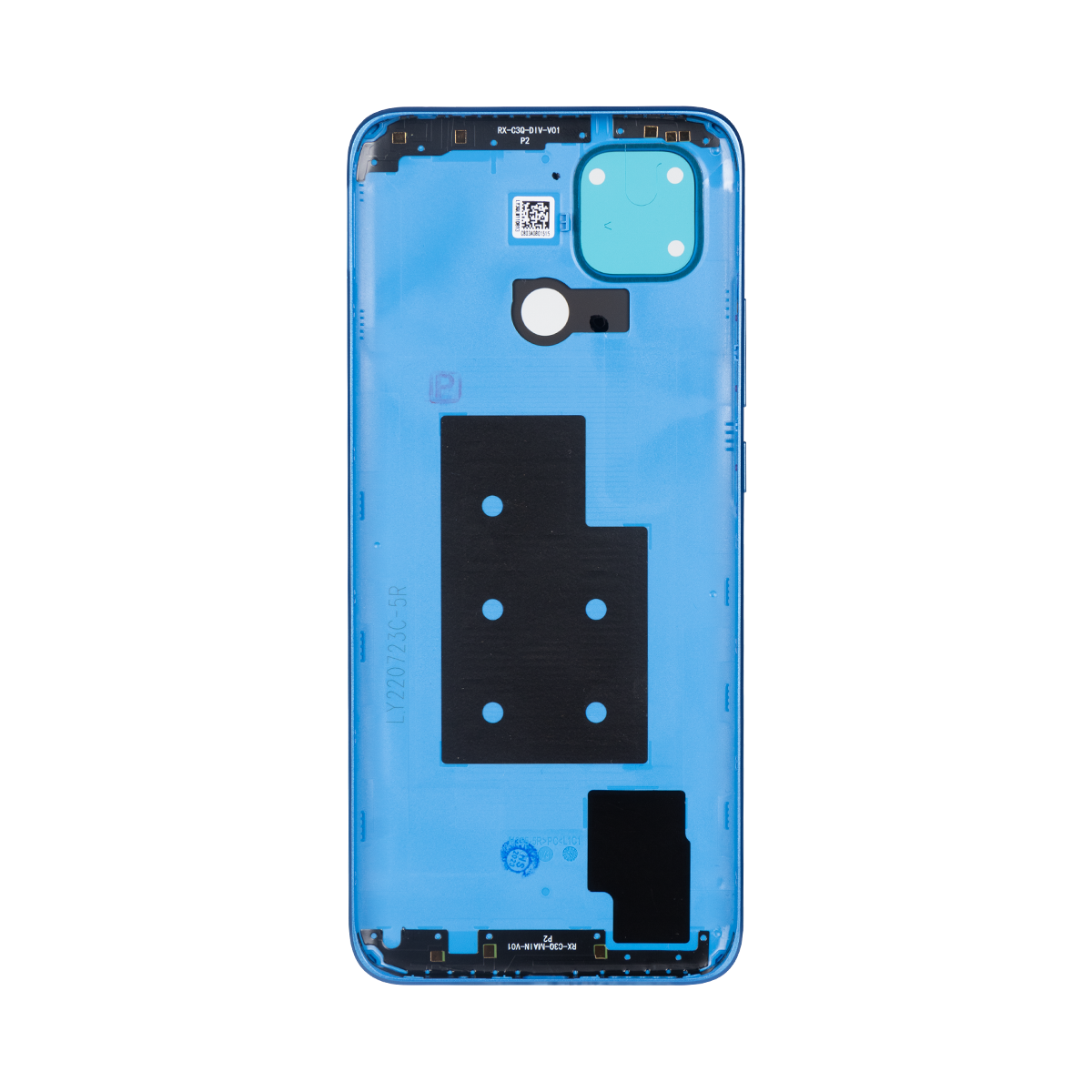 Coque arrière Xiaomi Redmi 10C sans objectif, bleu océan, OEM