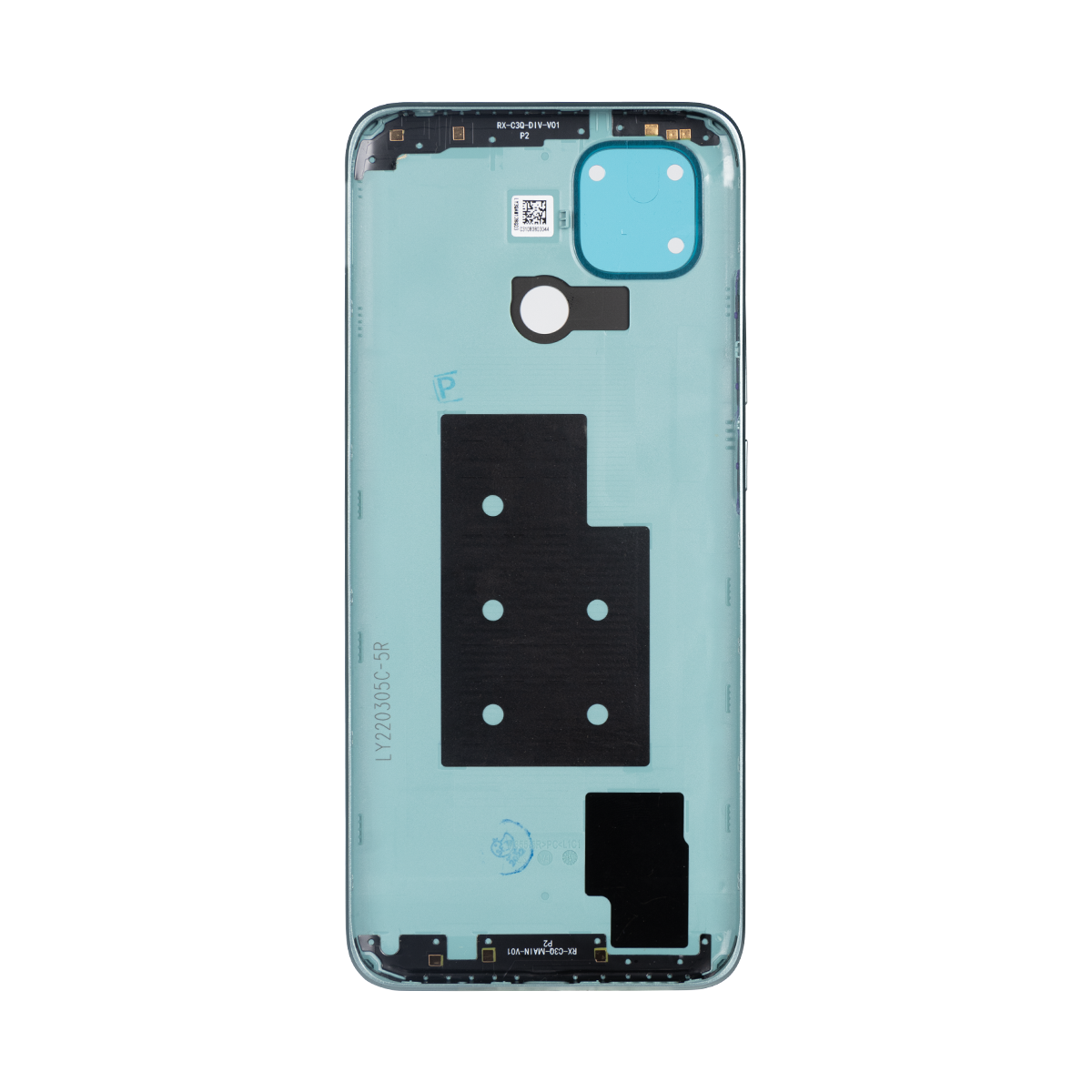 Coque arrière Xiaomi Redmi 10C sans objectif, vert menthe, OEM