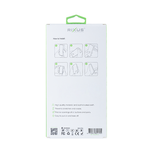 Rixus Anti-Burst Case For Apple iPhone 15 Plus Noir