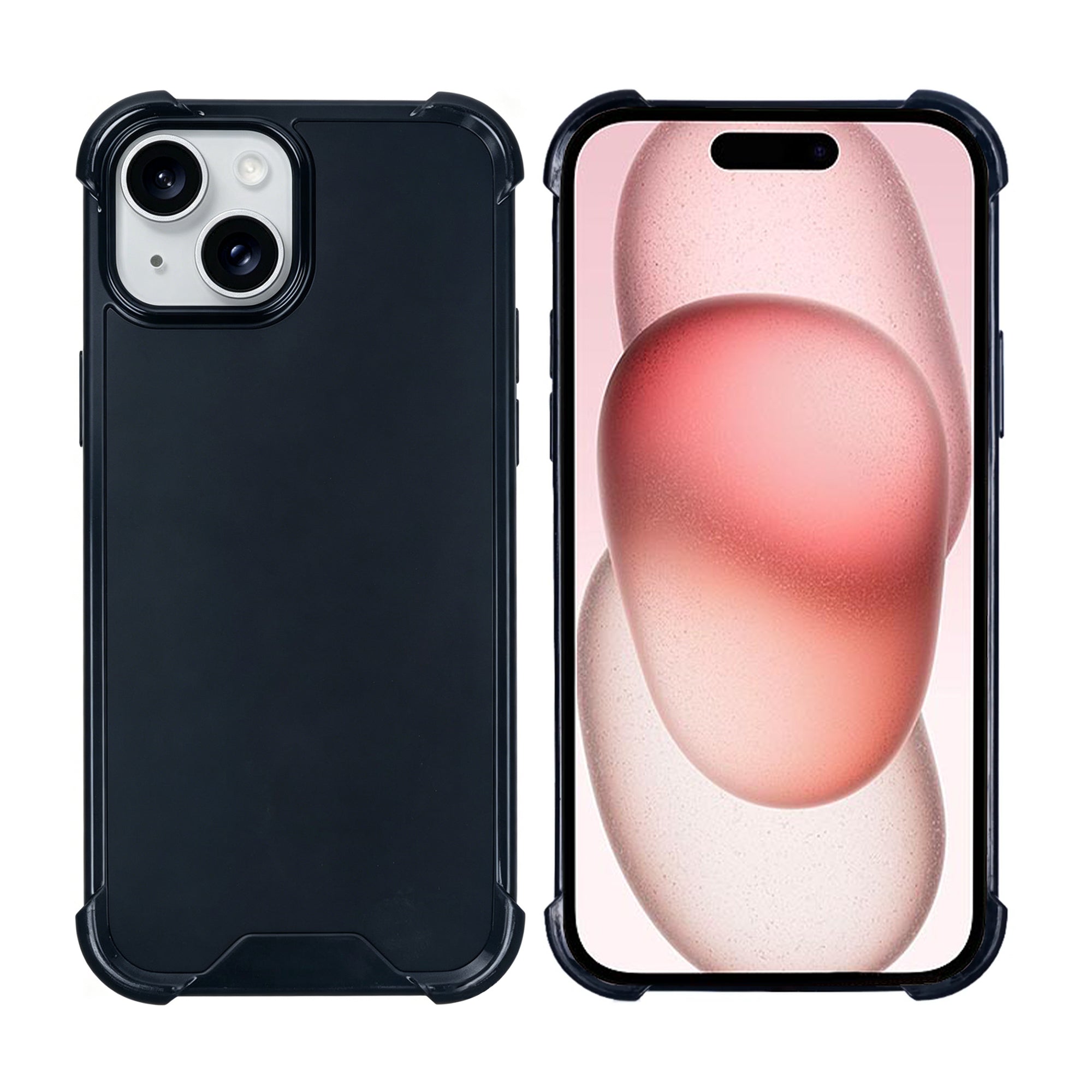 Rixus Anti-Burst Case For Apple iPhone 15 Noir