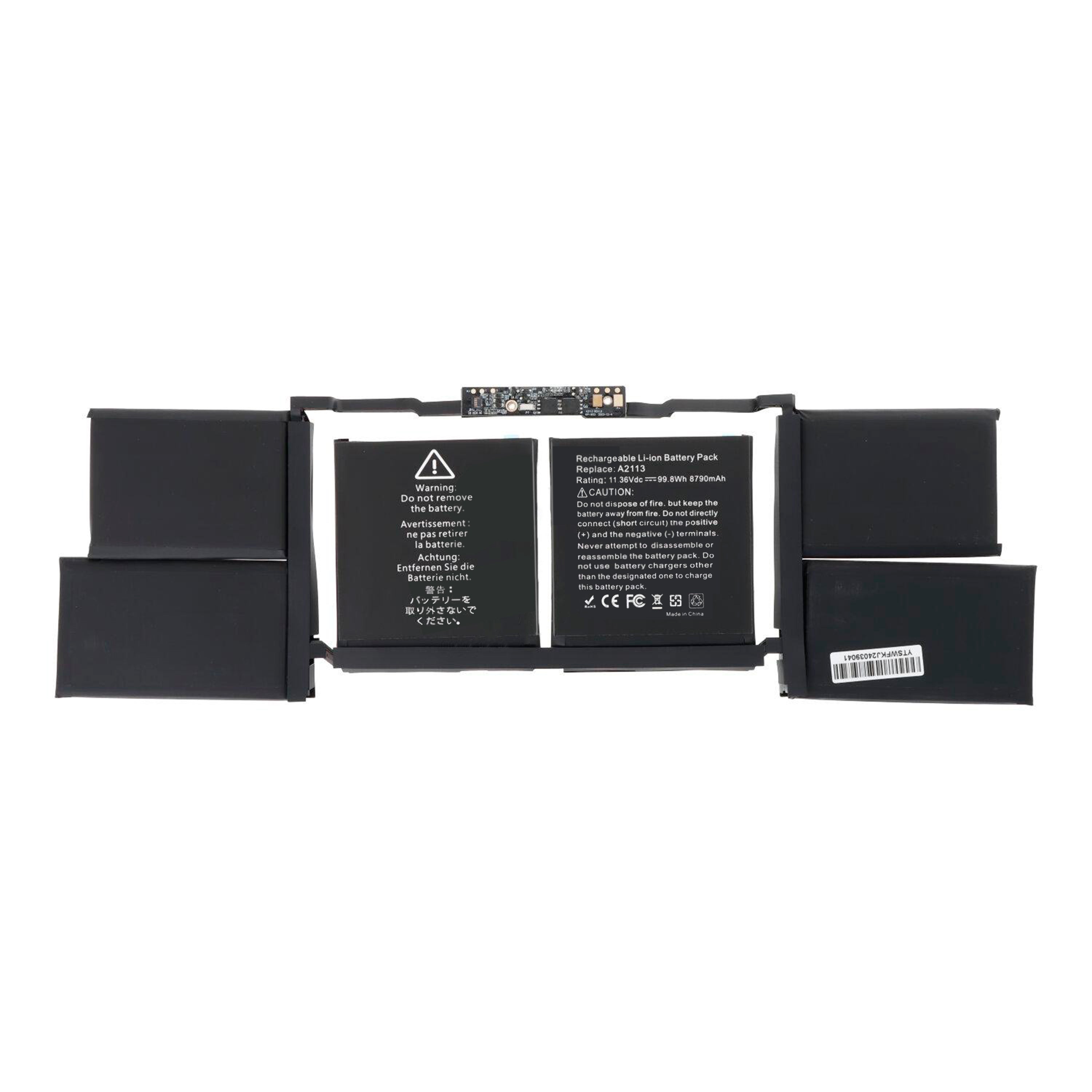 For Apple Pro 16 pouces (2019) Batterie A2141, A2113 OEM