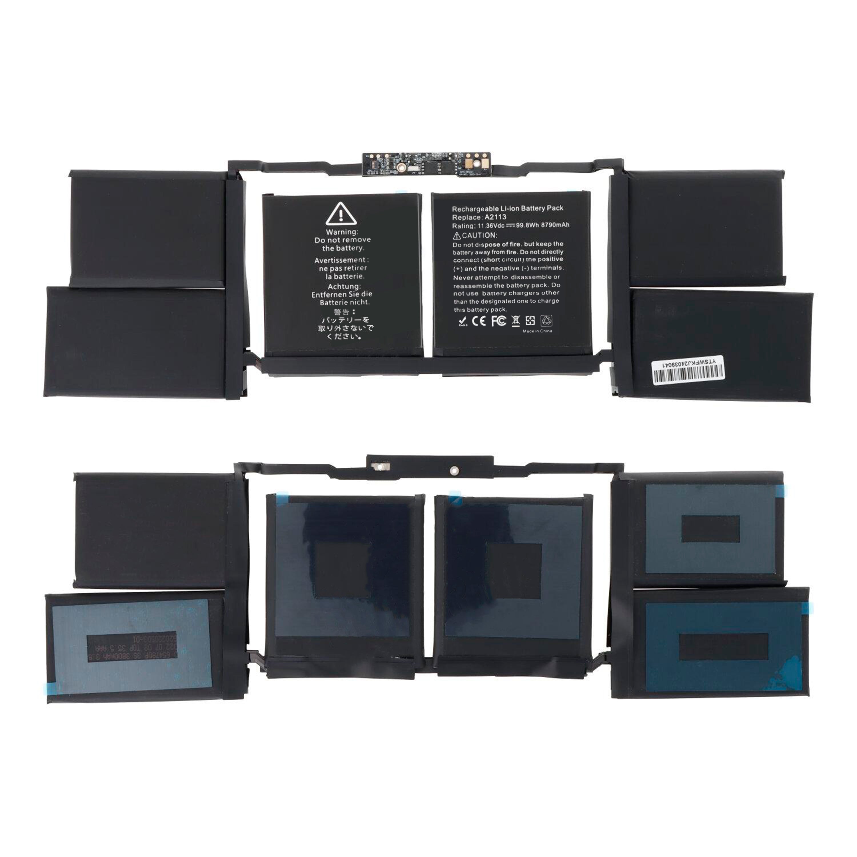 For Apple Pro 16 pouces (2019) Batterie A2141, A2113 OEM