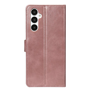 Rixus Bookcase Pour Samsung Galaxy A05s Rose