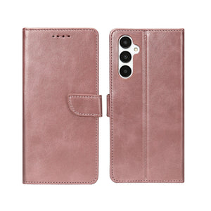 Rixus Bookcase Pour Samsung Galaxy A05s Rose