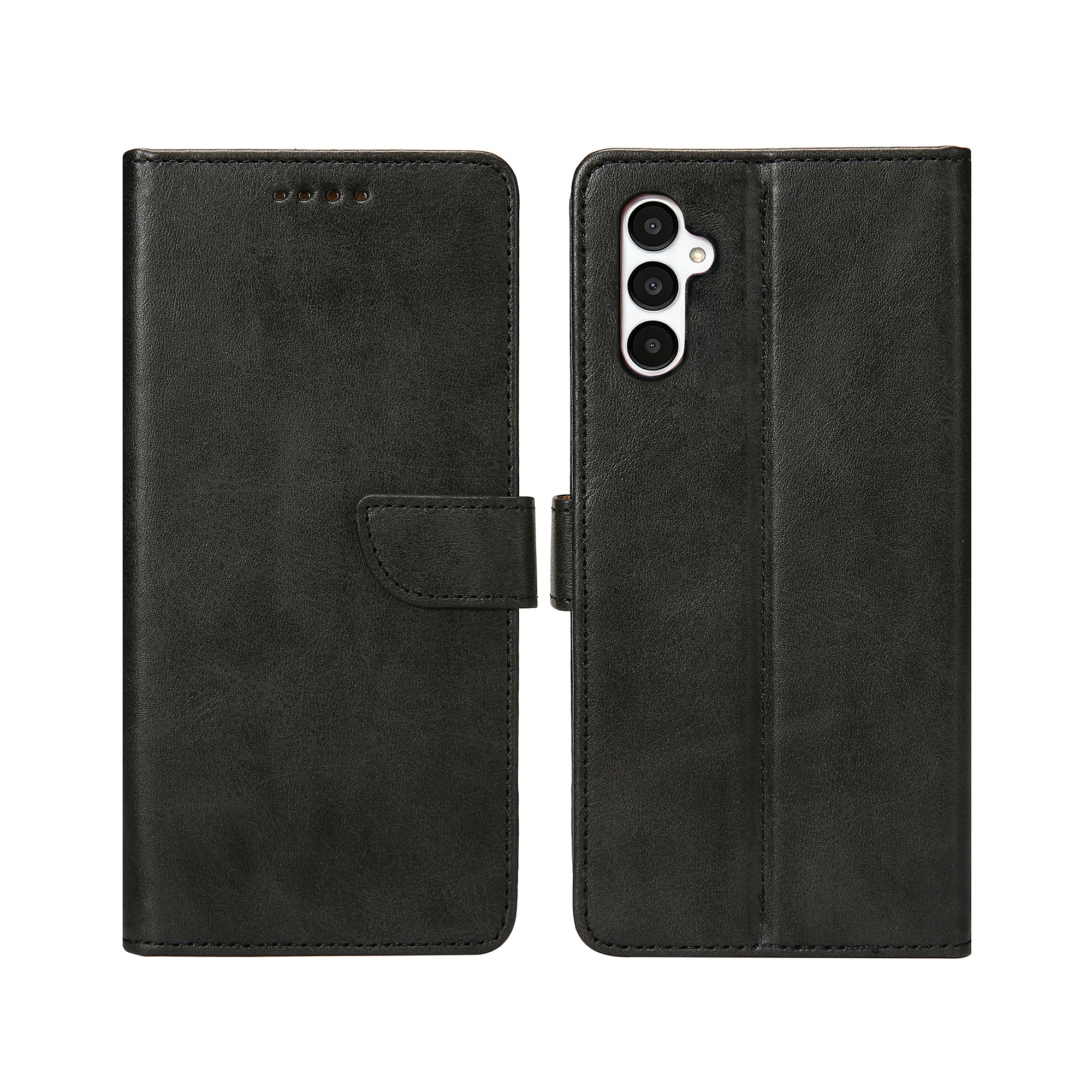 Rixus Bookcase Pour Samsung Galaxy A05s Noir