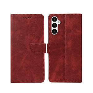 Bibliothèque Rixus pour Samsung Galaxy A05s Rouge foncé