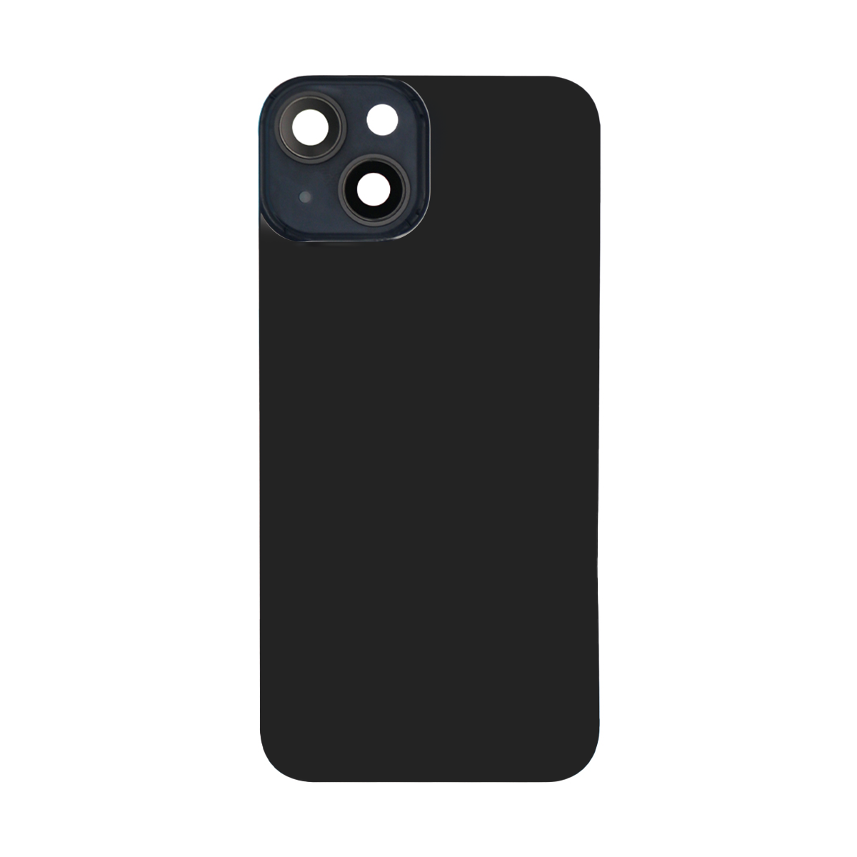 For Apple 14 Verre arrière sans NFC, cadre de caméra agrandi Midnight Compatible